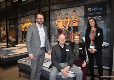 Jaap Westland, Bart Elegeert, Marlinda de Jong en Kim Venhorst van M line, onderdeel van DBC International (Beter Bed Holding),